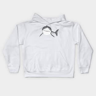 Artwork of a Great White Shark III Kids Hoodie